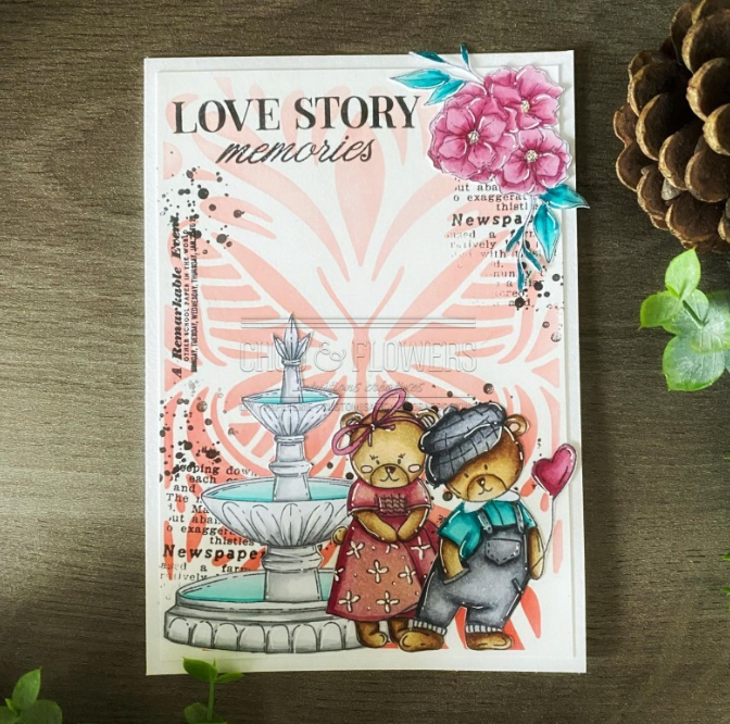 Butterfly / Papillon - Stencil - Chou and Flowers