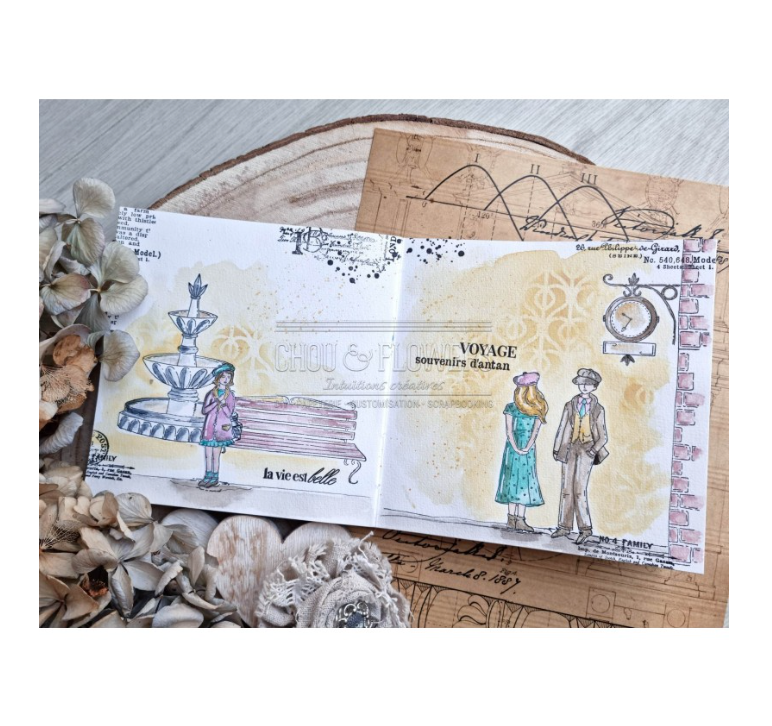 Train Station / La Gare - Stamp Set - Chou and Flowers