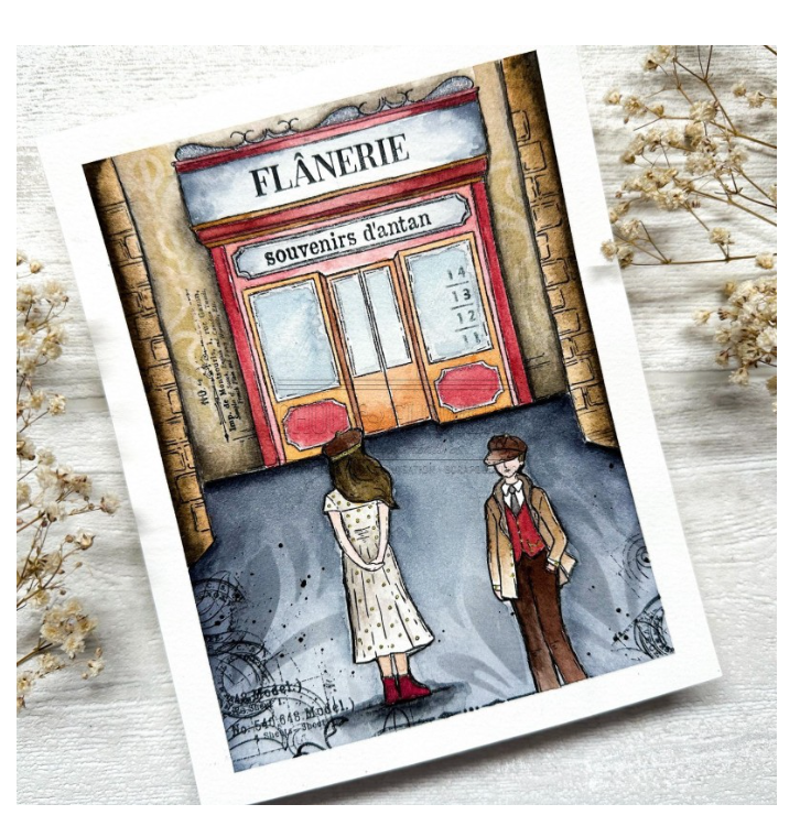 Train Station / La Gare - Stamp Set - Chou and Flowers