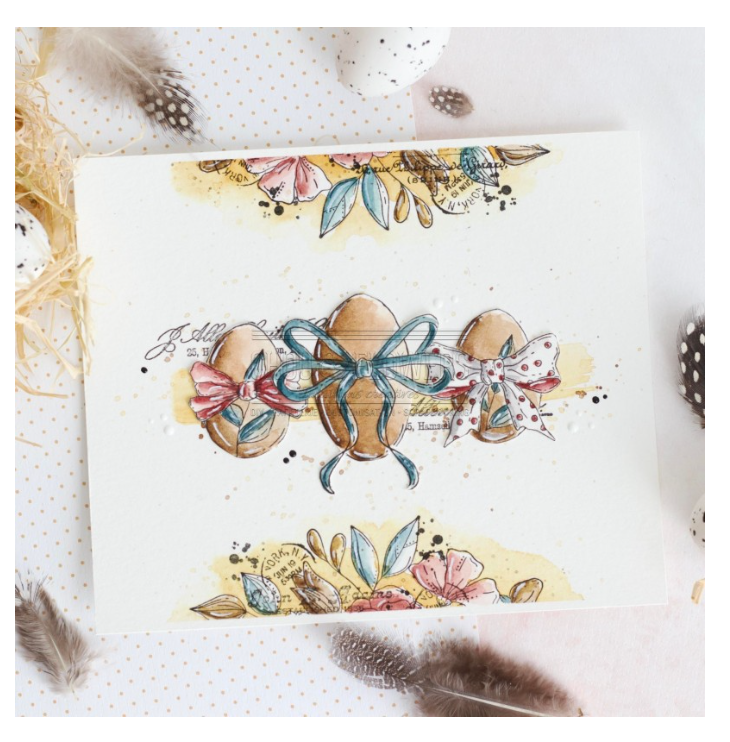 Happy Easter - Clear Stamp Set - Chou and Flowers