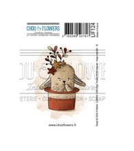 Doudou Magician - Rubber Stamp - Chou and Flowers