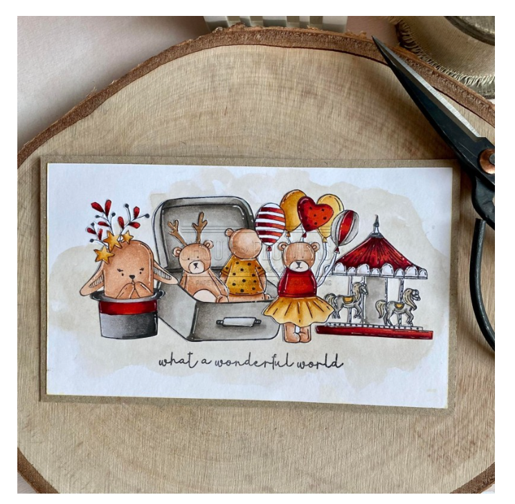 Doudou Magician - Rubber Stamp - Chou and Flowers