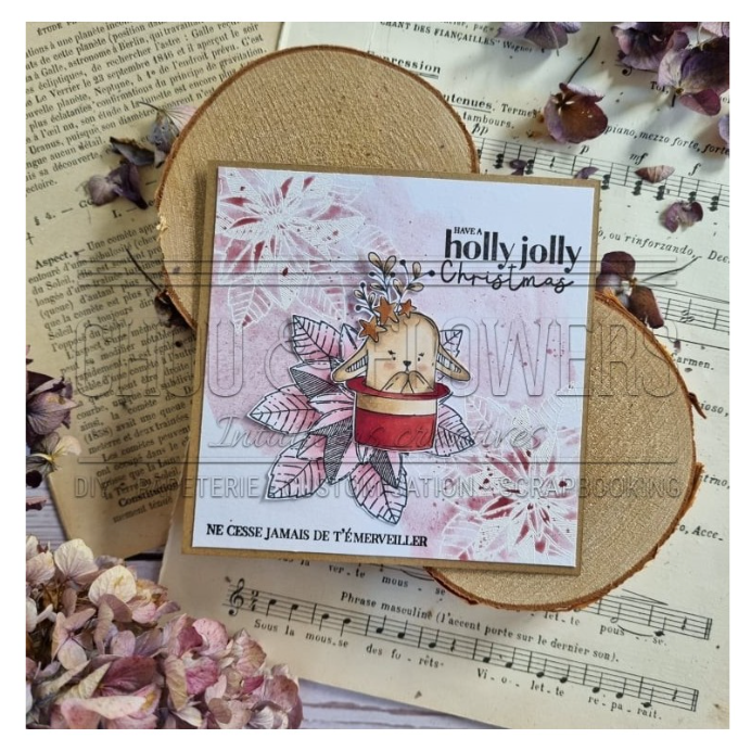 Doudou Magician - Rubber Stamp - Chou and Flowers