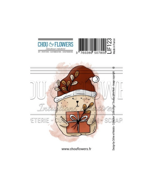 Doudou Santa Claus - Rubber Stamp - Chou and Flowers