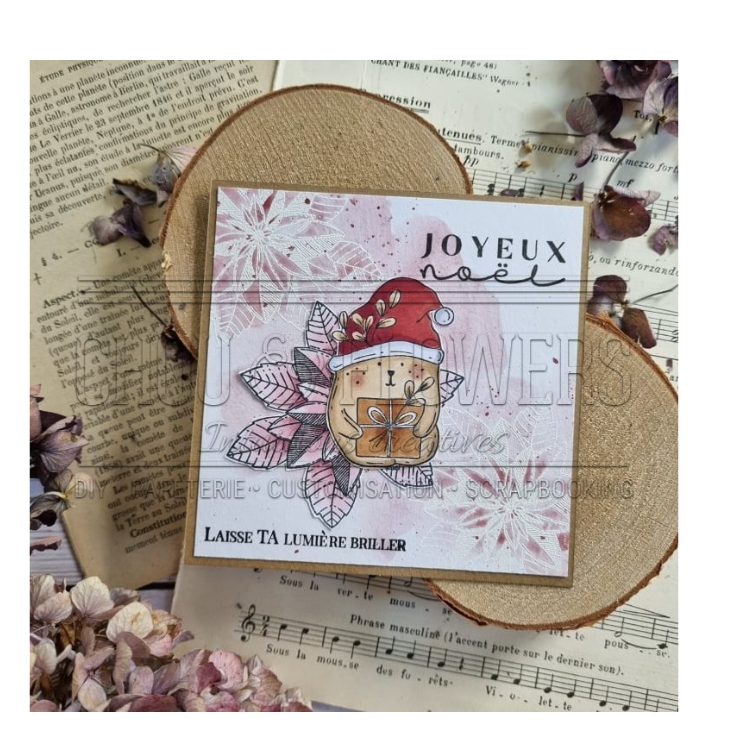Doudou Santa Claus - Rubber Stamp - Chou and Flowers