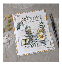 Doudou on Skiers - Rubber Stamp - Chou and Flowers