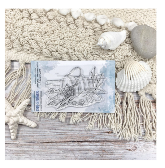 Beach Bucket / Seau De Plage - Clear Stamp - Chou and Flowers