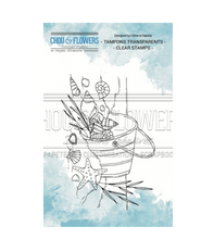 Beach Bucket / Seau De Plage - Clear Stamp - Chou and Flowers