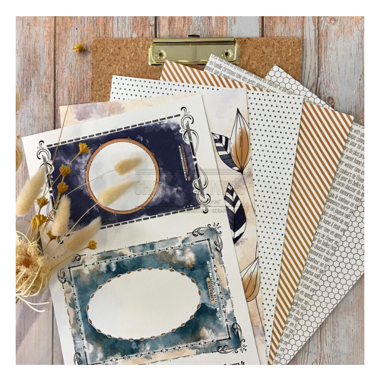 A4 Paper Set - 10 Sheets - Storybook - Chou and Flowers