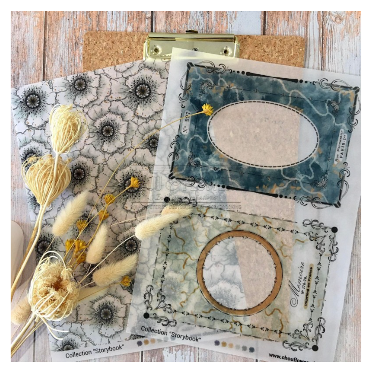 A4 Paper Set - 10 Sheets - Storybook - Chou and Flowers