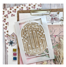 Stained Glass / Vitrail - Stencil - Chou and Flowers