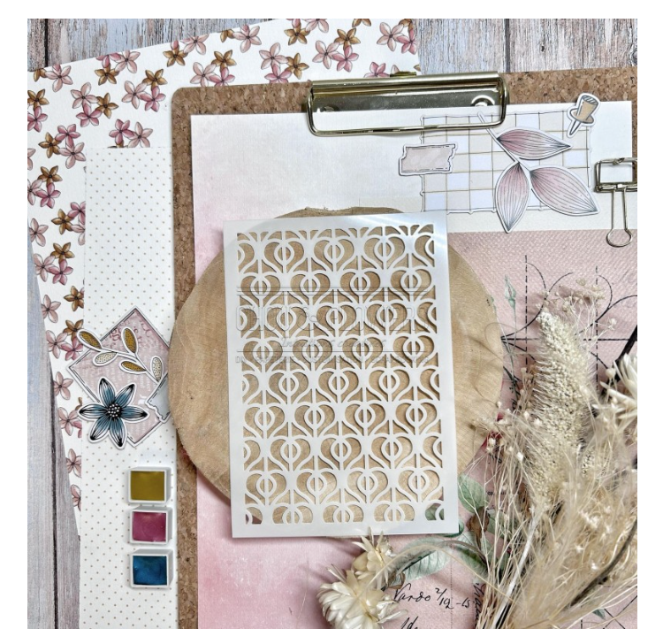 Hearts / Coeurs - Stencil - Chou and Flowers