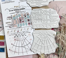 Texture Map - Rubber Stamp Set - Chou and Flowers