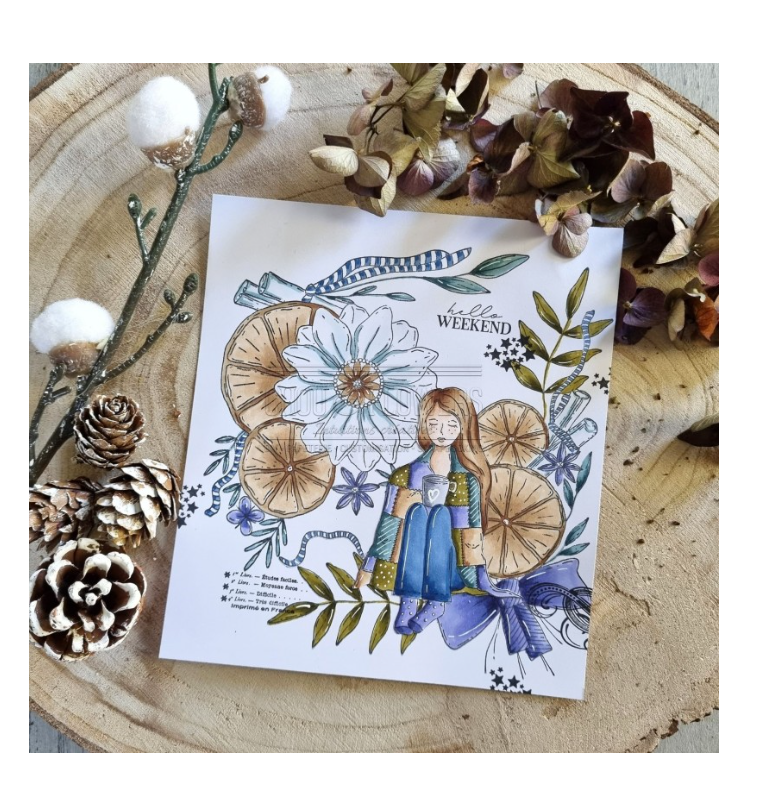 Like A Sunday / Dimanche - Clear Stamp Set - Chou and Flowers