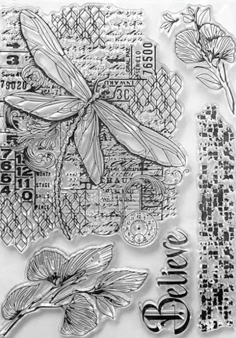 Clear Stamp Set - Fly Through Dreams - 6x8 - Ciao Bella