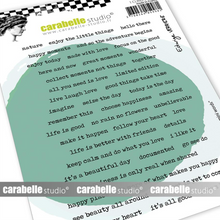 Rubber Cling Stamp A6 - Edwige's Mini Words - Carabelle Studio