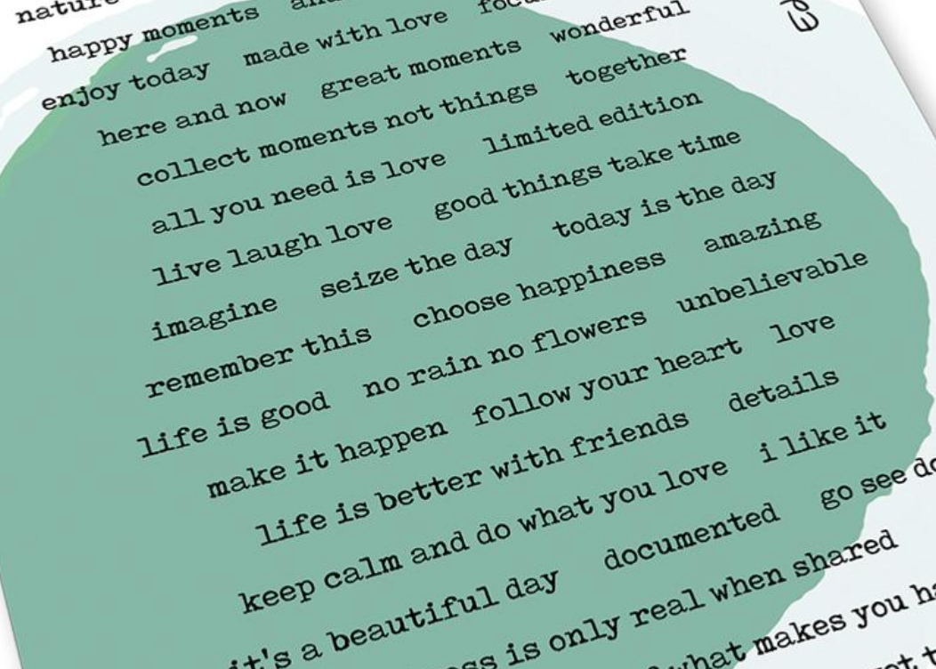 Rubber Cling Stamp A6 - Edwige's Mini Words - Carabelle Studio