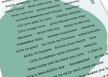 Rubber Cling Stamp A6 - Edwige's Mini Words - Carabelle Studio