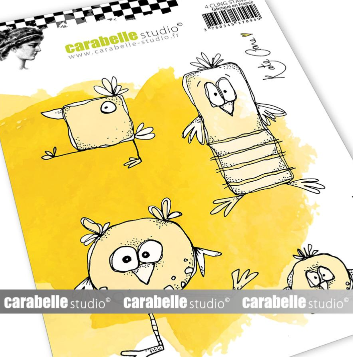 Cling Rubber Stamp A6 - Tweeters - Kate Crane - Carabelle Studio