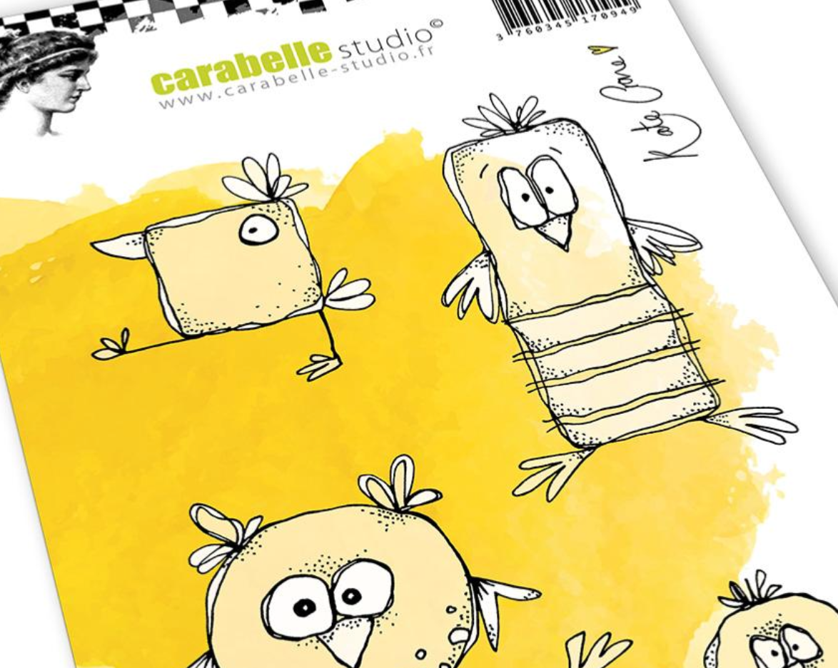 Cling Rubber Stamp A6 - Tweeters - Kate Crane - Carabelle Studio