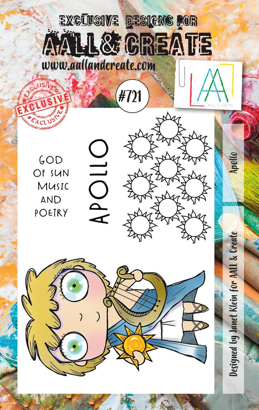 AALL and Create - Apollo - A7 - Designer Janet Klein - Clear Stamp Set - #721 - Messy Papercrafts