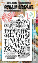 Aall and Create - Bold Alphas - A6 - Designer Bipasha Bk - Clear Stamp Set - #336 Aall & Create