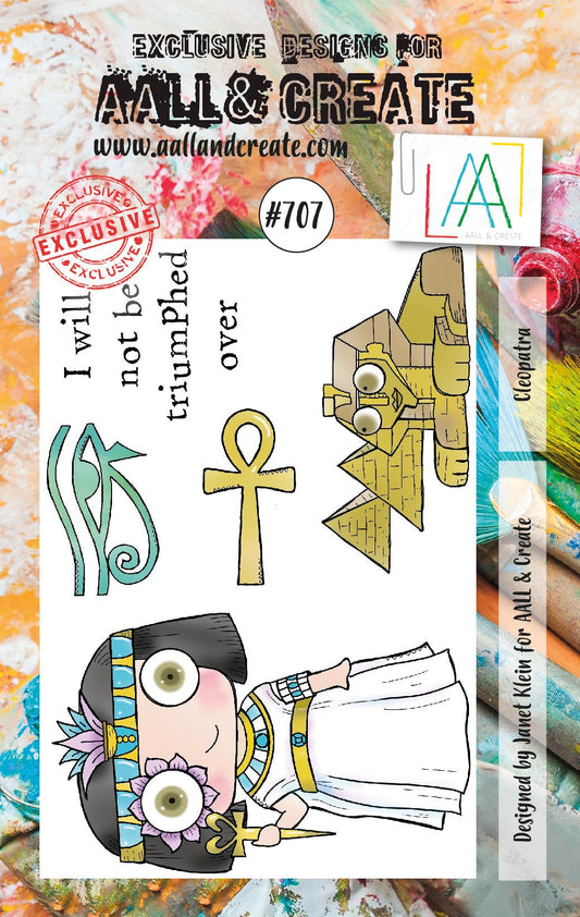 AALL and Create - Cleopatra - A7 - Designer Janet Klein - Clear Stamp Set - #707 Aall & Create