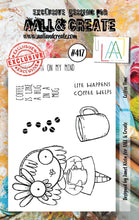 Aall and Create - Coffee Time - A7 - Designer Janet Klein - Clear Stamp Set - #417 Aall & Create