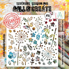 Aall and Create - Dandelion Field - 6x6 - Designer Janet Klein - Stencil - #96 Aall & Create