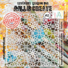 Aall and Create - Florastella - 6x6 - Designer Olga Heldwein - Stencil - #53 Aall & Create