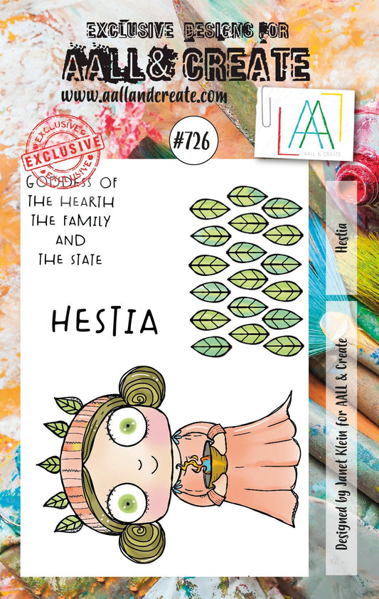 AALL and Create - Hestia - A7 - Designer Janet Klein - Clear Stamp Set - #726 - Messy Papercrafts