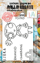 AALL and Create - Libra - A7 - Designer Janet Klein - Clear Stamp Set - #588 - Messy Papercrafts