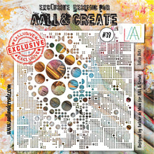 Aall and Create - Lotza Dots - 6x6 - Designer Autour de Mwa - Stencil - #39 Aall & Create
