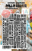 AALL and Create - Mini Tribal - A7 - Designer Autour de Mwa - Clear Stamp Set - #312 - Messy Papercrafts