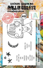 Aall and Create - Moonlight - A7 - Designer Janet Klein - Clear Stamp Set - #419 Aall & Create