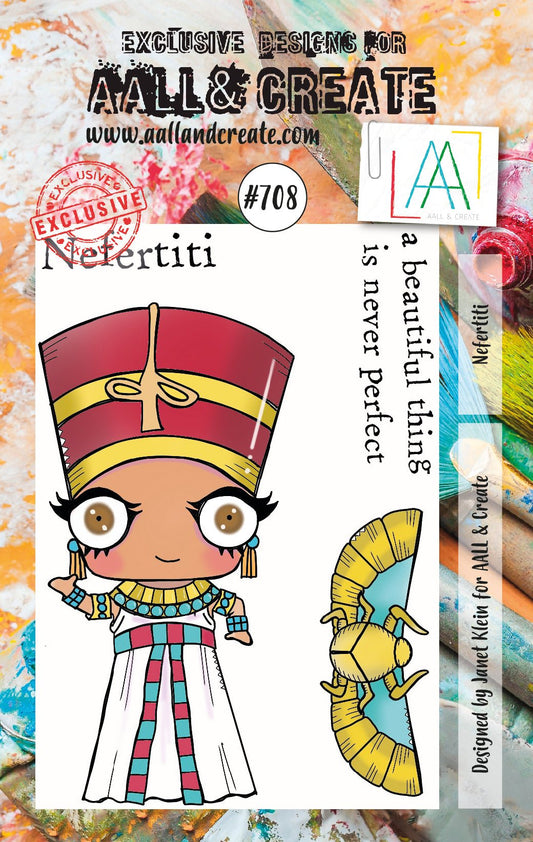 AALL and Create - Nefereti - A7 - Designer Janet Klein - Clear Stamp Set - #708 Aall & Create