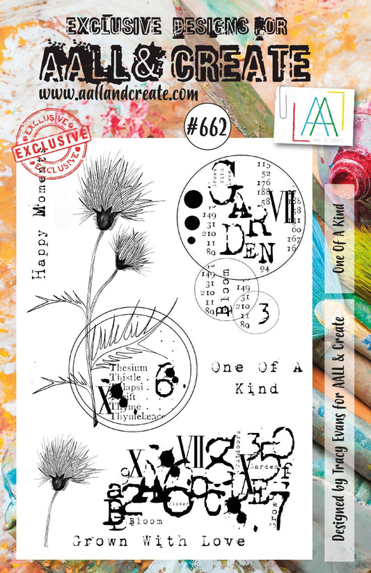 AALL and Create - One Of A Kind - A5 - Designer Tracy Evans - Clear Stamp Set - #662 Aall & Create