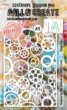 Aall and Create - Steam Clogs - A6 - Olga Heldwein - Stencil - #71 Aall & Create