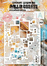 Aall and Create - Superbly Square- A4 - Designer Autour de Mwa - Stencil - #109 - Messy Papercrafts