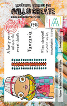 AALL and Create - Tanzania Girl- A7 - Designer Janet Klein - Clear Stamp Set - #698 Aall & Create