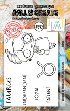 AALL and Create - Taurus - A7 - Designer Janet Klein - Clear Stamp Set - #592 - Messy Papercrafts