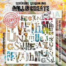 Aall and Create - Title - 6x6 - Designer - Stencil - #137 Aall & Create