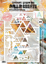 Aall and Create - Totally Triangular - A4 - Designer Autour de Mwa - Stencil - #99 Aall & Create