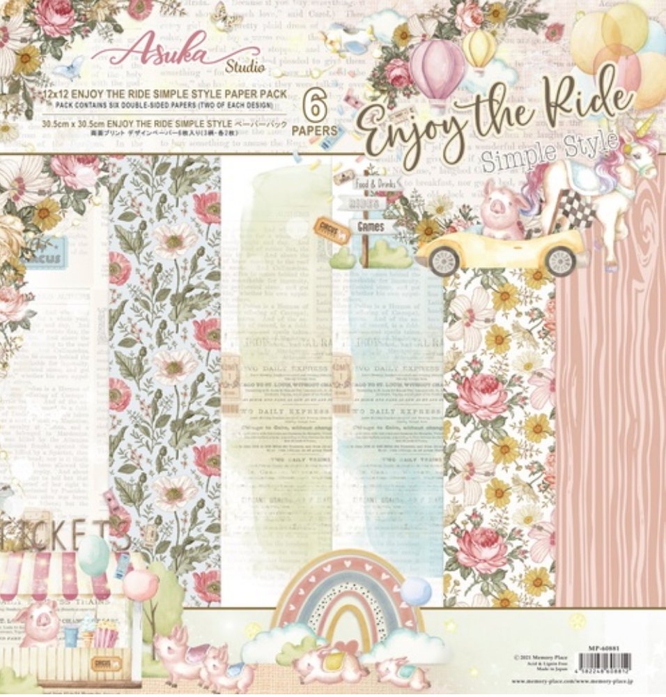 Asuka Studio - Enjoy The Ride Simple Style Collection - 12 x 12 Collection Asuka Studio