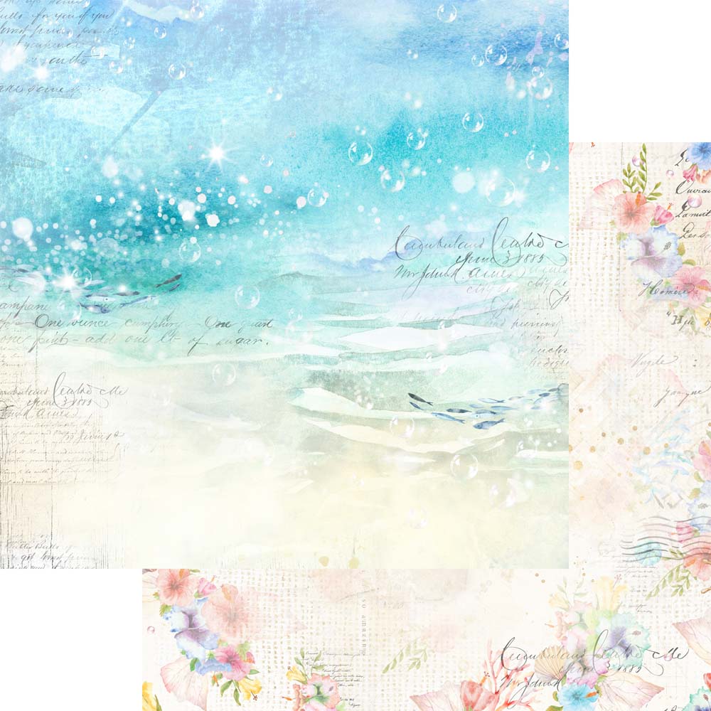 Asuka Studio - Welcome to Paradise - Simple Style - 12x12 Paper - Backgrounds - Messy Papercrafts