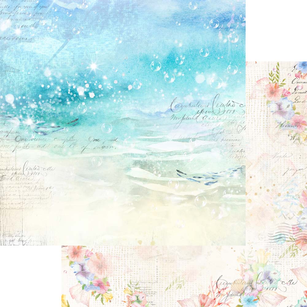 Asuka Studio - Welcome to Paradise - Simple Style - 6x6 Paper - Backgrounds - Messy Papercrafts
