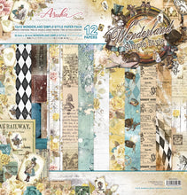 Asuka Studio - Wonderland Collection - 12x12 Simple Style - Backgrounds - Messy Papercrafts