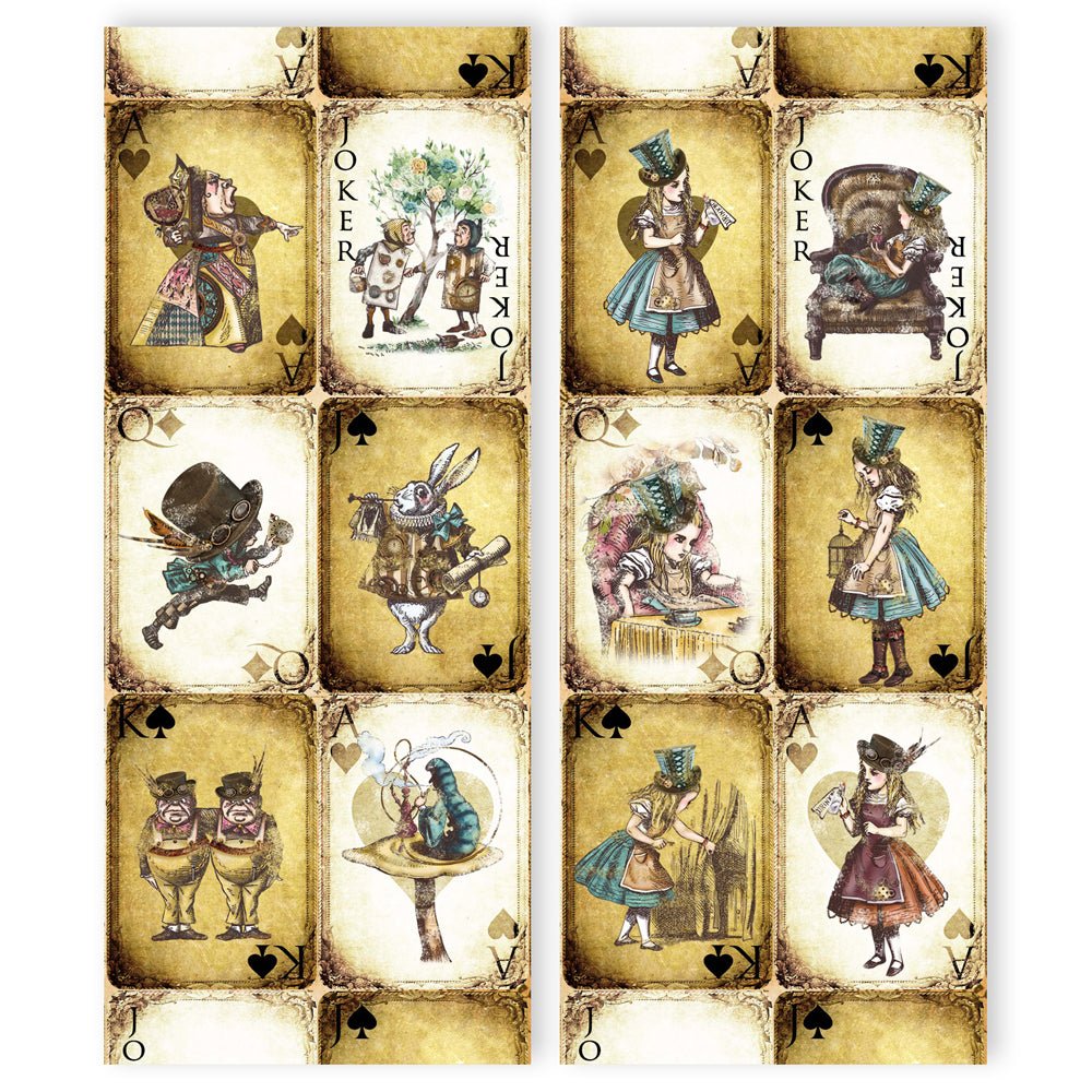 Asuka Studio - Wonderland Collection - 3.5 x 8.5 Slimline Pack - Messy Papercrafts