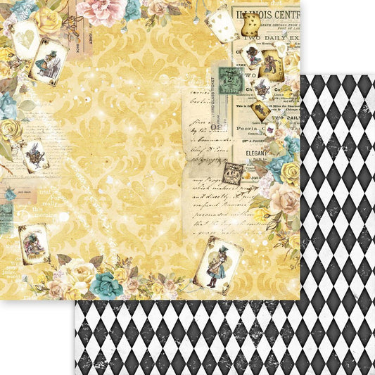Asuka Studio - Wonderland Collection - 6x6 Simple Style - Backgrounds - Messy Papercrafts