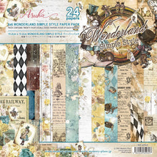 Asuka Studio - Wonderland Collection - 6x6 Simple Style - Backgrounds - Messy Papercrafts